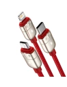 Hurtownia GSM - Kabel USB 3w1 Baseus Year of the Tiger, USB do micro USB / USB-C / Lightning, 3.5A, 1.2m (czerwony) - BSU2912RED - {ean13} - Hurt