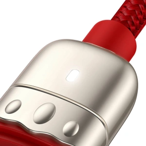 Kabel USB 3w1 Baseus Year of the Tiger, USB do micro USB / USB-C / Lightning, 3.5A, 1.2m (czerwony)