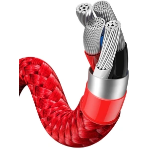 Kabel USB 3w1 Baseus Year of the Tiger, USB do micro USB / USB-C / Lightning, 3.5A, 1.2m (czerwony)