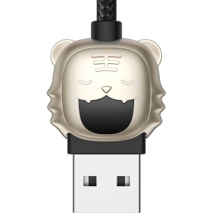 Kabel USB 3w1 Baseus Year of the Tiger, USB do micro USB / USB-C / Lightning, 3.5A, 1.2m (czarny)