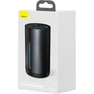 Wholesale Car air humidifier Baseus with digital display, 260ml (black) - BSU2914BLK - {ean13} - Hurt