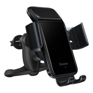 Solární gravitační automobilový držák Baseus na telefon (černý)
