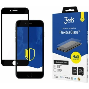 Hurtownia GSM - Szkło hybrydowe 3MK FlexibleGlass Max Apple iPhone SE 2022/SE 2020/8/7 czarne - 3MK2315BLK - {ean13} - Hurt