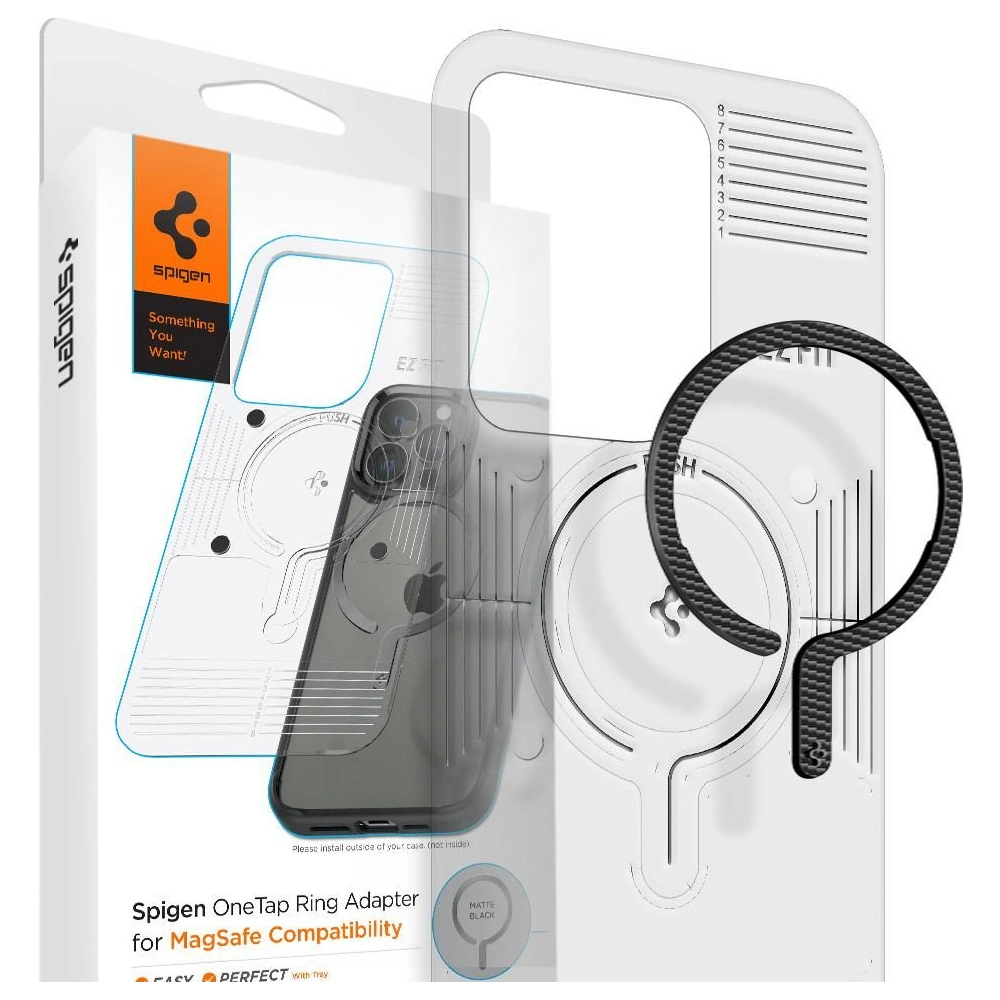 Hurtownia GSM - Adaptér Spigen OneTap Magnetic MagSafe Kruh Carbon - SPN1995CRB - {ean13} - Hurt