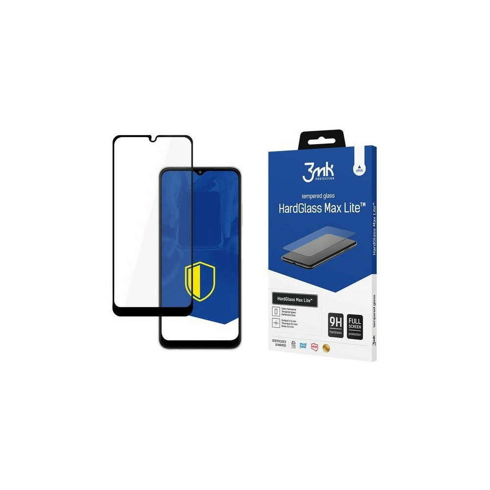 Hurtownia GSM - Tvrdé sklo 3MK HardGlass Max Lite Samsung Galaxy A22 5G černé - 3MK2334BLK - {ean13} - Hurt