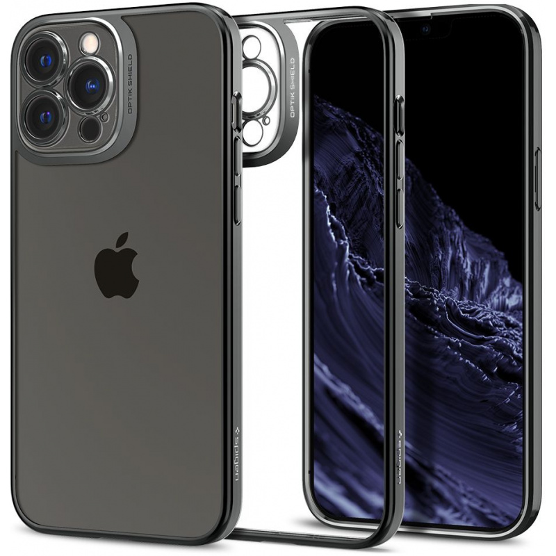 Spigen Distributor - 8809811850369 - SPN1999CHRGRY - Etui Spigen Optik Crystal Apple iPhone 13 Pro Chrome Grey - B2B homescreen