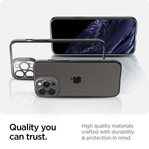 Etui Spigen Optik Crystal Apple iPhone 13 Pro Chrome Grey