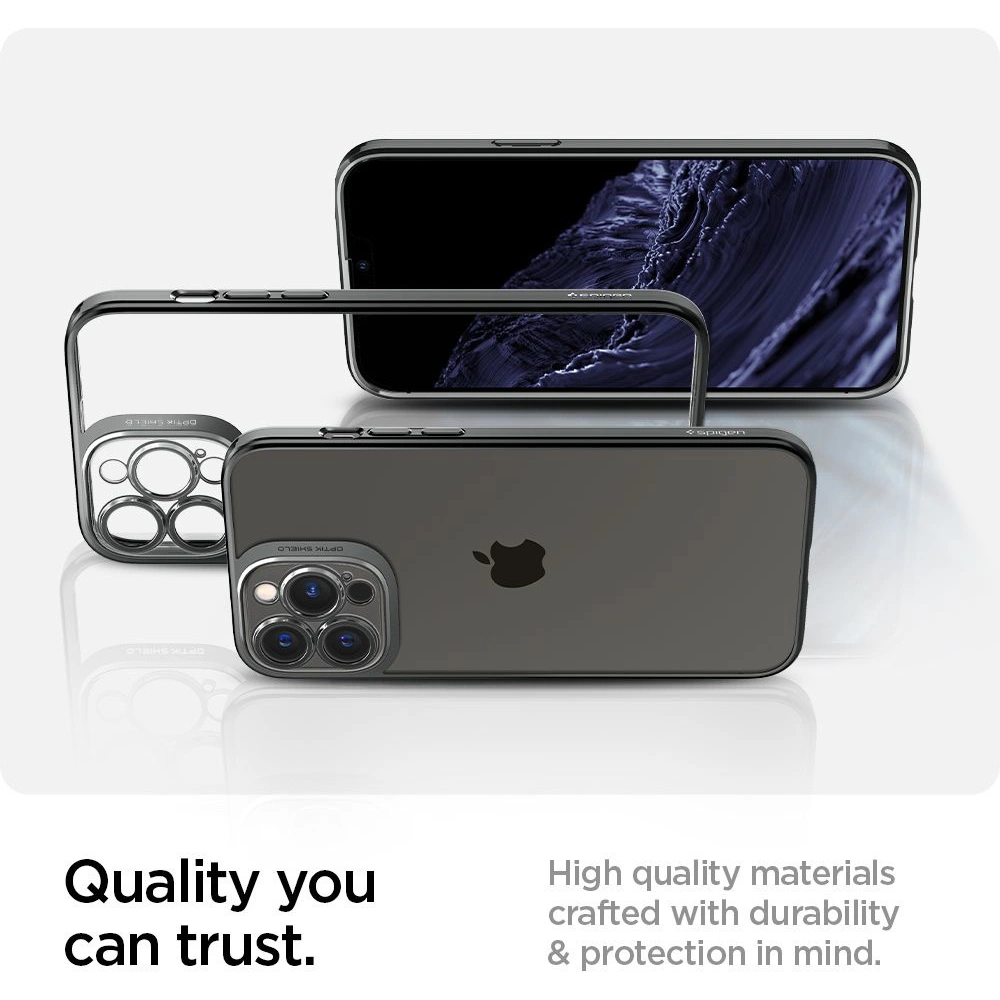 Wholesale Case Spigen Optik Crystal Apple iPhone 13 Pro Chrome Grey - SPN1999CHRGRY - {ean13} - Hurt