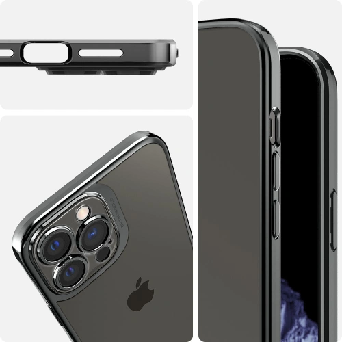 Etui Spigen Optik Crystal Apple iPhone 13 Pro Max Chrome Grey