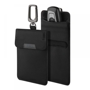 Wholesale Faraday Cage Spigen Pouch Keyless RFID Signal Blocker Black - SPN2002BLK - {ean13} - Hurt