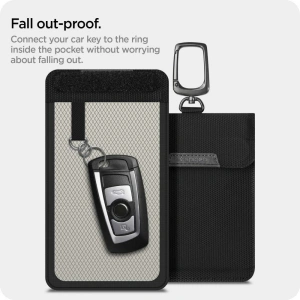 Wholesale Faraday Cage Spigen Pouch Keyless RFID Signal Blocker Black - SPN2002BLK - {ean13} - Hurt