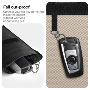 Wholesale Faraday Cage Spigen Pouch Keyless RFID Signal Blocker Black - SPN2002BLK - {ean13} - Hurt