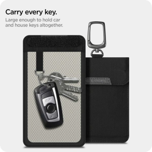 Wholesale Faraday Cage Spigen Pouch Keyless RFID Signal Blocker Black - SPN2002BLK - {ean13} - Hurt