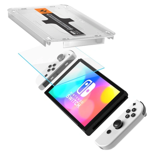 Szkło hartowane Spigen GLAS.tR ez Fit Nintendo Switch Oled [2 PACK]