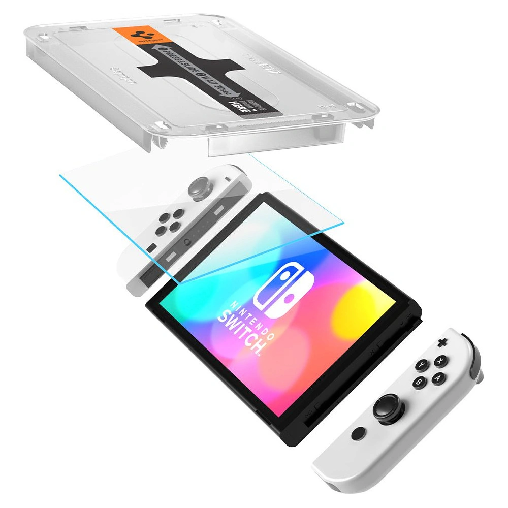 Hurtownia GSM - Tvrzené sklo Spigen GLAS.tR ez Fit Nintendo Switch Oled [2 PACK] - SPN2003 - {ean13} - Hurt