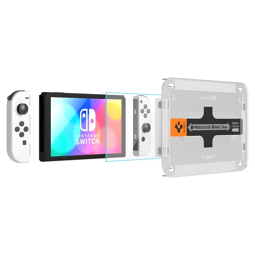Hurtownia GSM - Tvrzené sklo Spigen GLAS.tR ez Fit Nintendo Switch Oled [2 PACK] - SPN2003 - {ean13} - Hurt