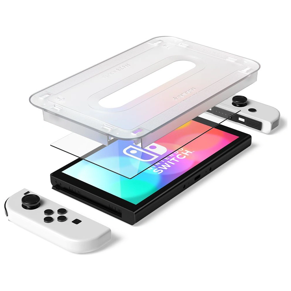 Hurtownia GSM - Tvrzené sklo Spigen GLAS.tR ez Fit Nintendo Switch Oled [2 PACK] - SPN2003 - {ean13} - Hurt