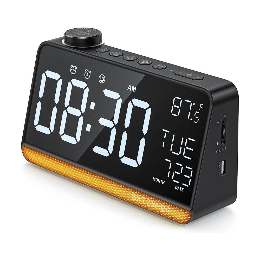 Hurtownia GSM - Radiobudzik BlitzWolf BW-LAC1 (czarny) - BLZ395BLK - {ean13} - Hurt