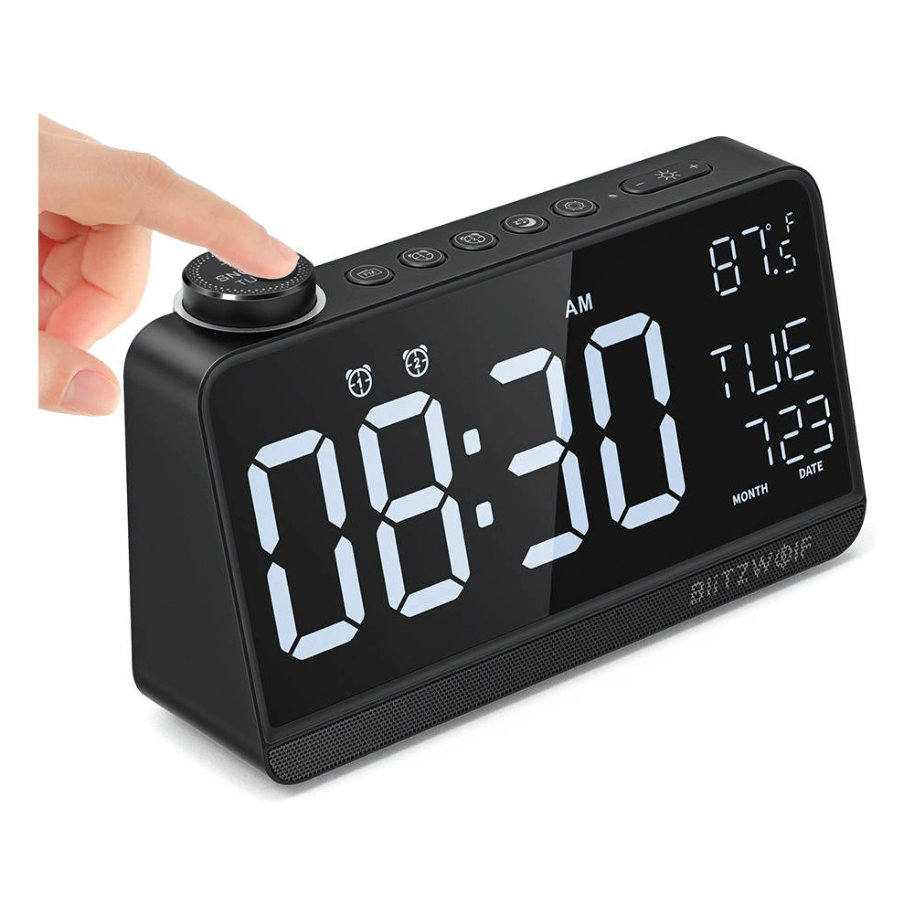 Hurtownia GSM - Radiobudzik BlitzWolf BW-LAC1 (czarny) - BLZ395BLK - {ean13} - Hurt