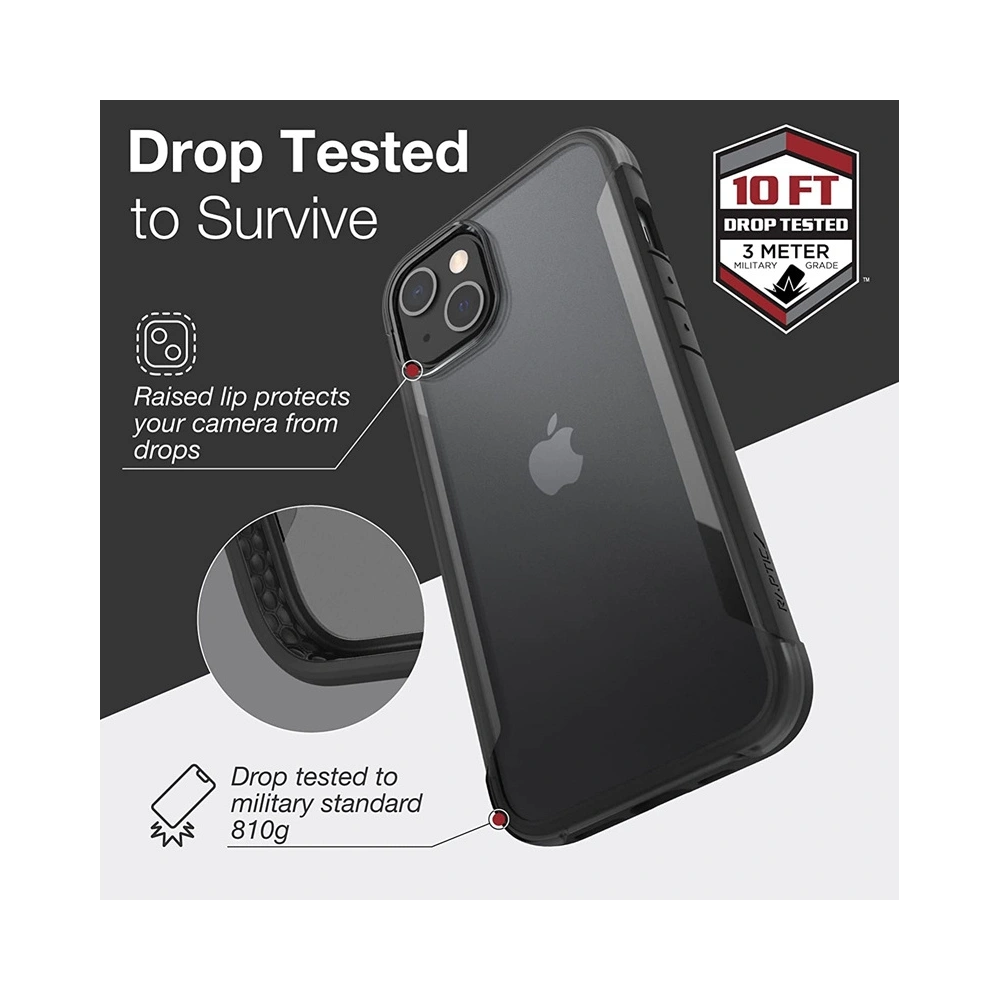 Hurtownia GSM - Etui X-Doria Raptic Terrain Apple iPhone 13 (testováno na pád 3m) (černé) - XDR149BLK - {ean13} - Hurt