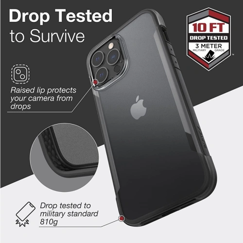 Etui X-Doria Raptic Terrain Apple iPhone 13 Pro Max (Drop Tested 3m) (Black)