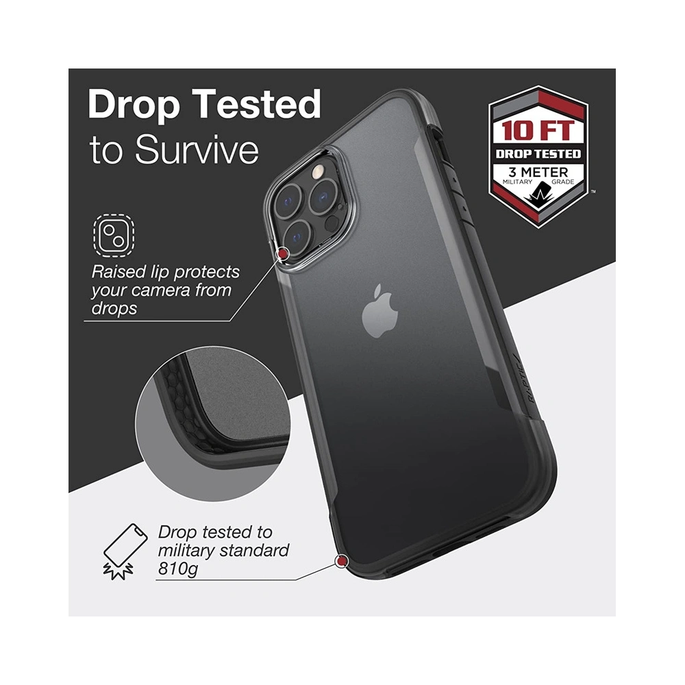 Hurtownia GSM - Etui X-Doria Raptic Terrain Apple iPhone 13 Pro Max (testováno na pád 3m) (černá) - XDR150BLK - {ean13} - Hurt