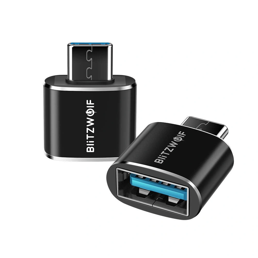 Wholesale Blitzwolf BW-A4 USB to USB-C, Adapter OTG (Black) - BLZ405BLK - {ean13} - Hurt