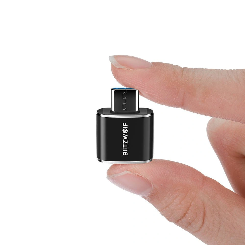 Hurtownia GSM - Adaptér Blitzwolf BW-A4 USB na USB-C, OTG (černý) - BLZ405BLK - {ean13} - Hurt