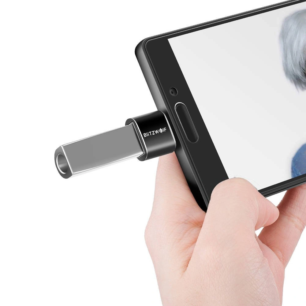 Wholesale Blitzwolf BW-A4 USB to USB-C, Adapter OTG (Black) - BLZ405BLK - {ean13} - Hurt