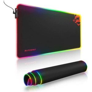 Hurtownia GSM - Podkładka pod mysz Blitzwolf BW-MP1, RGB (czarna) - BLZ408BLK - {ean13} - Hurt
