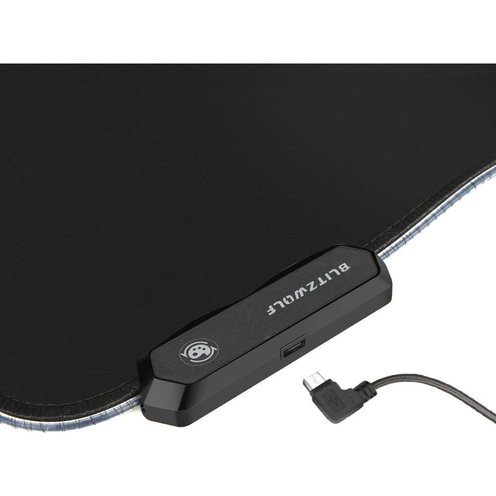 Hurtownia GSM - Podkładka pod mysz Blitzwolf BW-MP1, RGB (czarna) - BLZ408BLK - {ean13} - Hurt