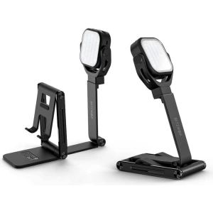 Stojak / statyw biurkowy Blitzwolf BW-TS6 na telefon, z lampą LED