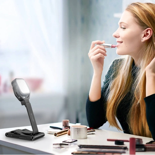 Stojak / statyw biurkowy Blitzwolf BW-TS6 na telefon, z lampą LED