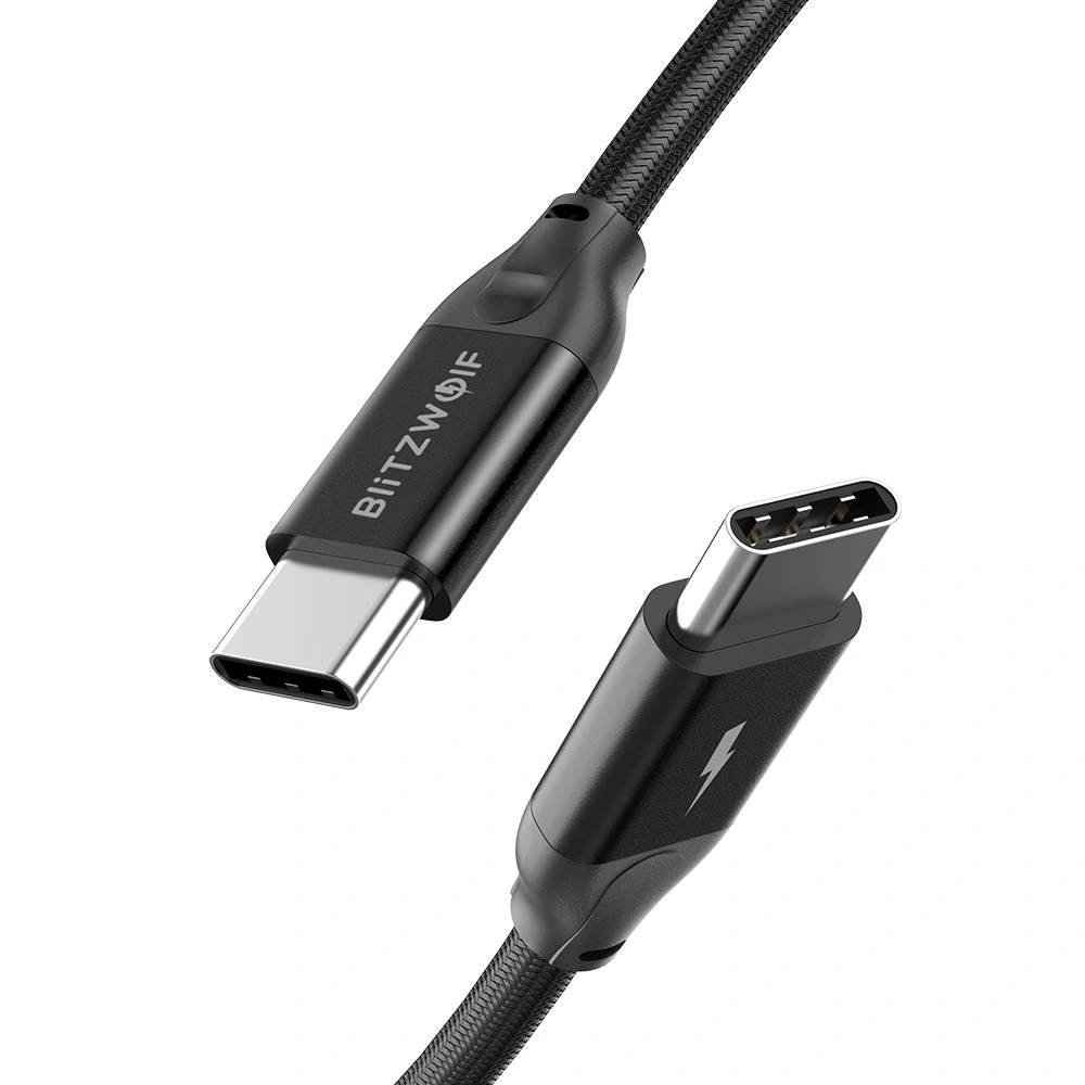 Hurtownia GSM - Kabel USB-C do USB-C BlitzWolf BW-HDC3, PD, 100W, 1m (czarny) - BLZ418BLK - {ean13} - Hurt