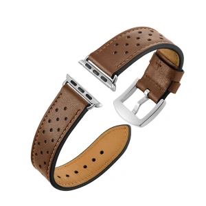 Pasek Tech-Protect Leather Apple Watch 4/5/6/7/SE 44/45mm Brown