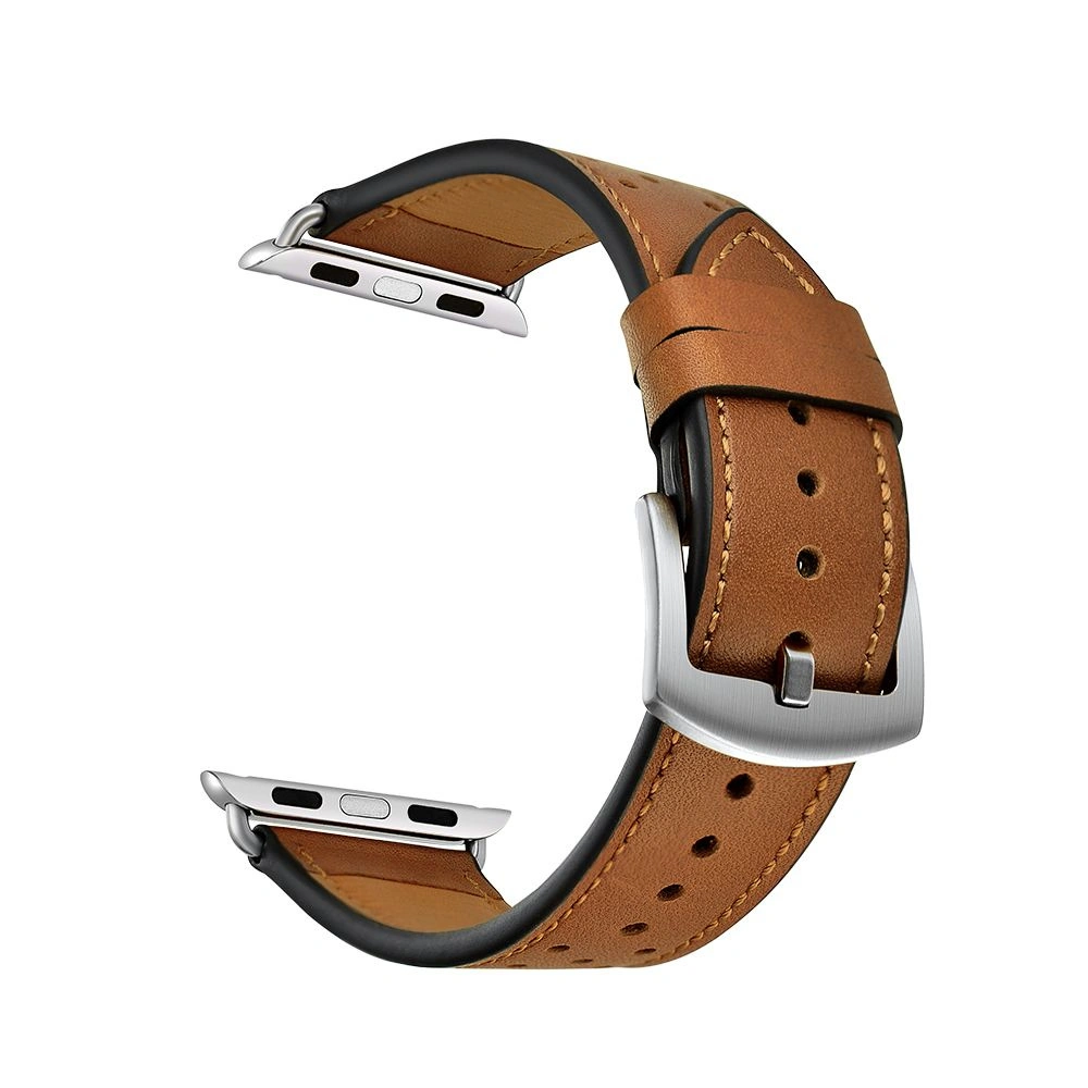 Wholesale Tech-Protect Leather Apple Watch 4/5/6/7/SE 44/45mm Brown - THP749BR - {ean13} - Hurt