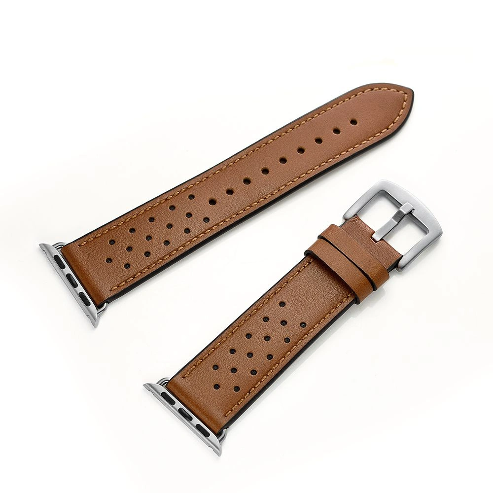 Hurtownia GSM - Pasek Tech-Protect Leather Apple Watch 4/5/6/7/SE 44/45mm Brown - THP749BR - {ean13} - Hurt