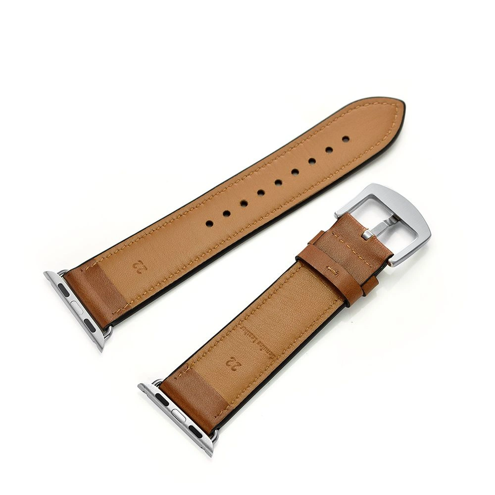 Wholesale Tech-Protect Leather Apple Watch 4/5/6/7/SE 44/45mm Brown - THP749BR - {ean13} - Hurt