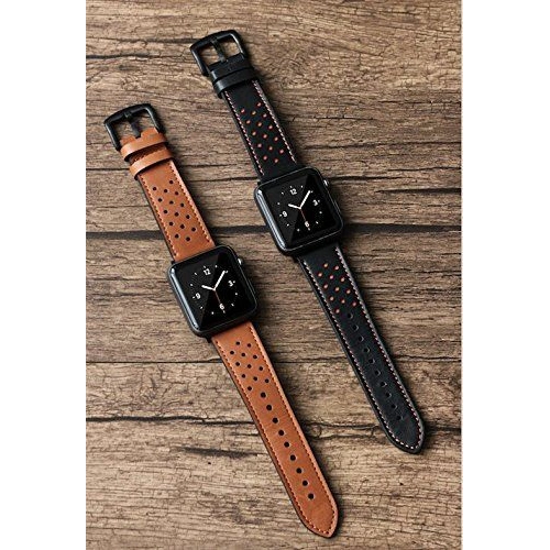 Pasek Tech-Protect Leather Apple Watch 4/5/6/7/SE 44/45mm Brown