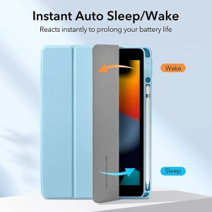 Wholesale ESR Rebound Hybrid Apple iPad 10.2 2019/2020/2021 7, 8, 9 Gen Frosted Blue - ESR435BLU - {ean13} - Hurt