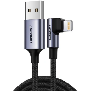 Hurtownia GSM - Kabel USB do Lightning kątowy UGREEN US299, MFi, 1m (czarny) - UGR1085BLK - {ean13} - Hurt
