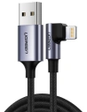 Hurtownia GSM - Kabel USB do Lightning úhlový UGREEN US299, MFi, 1m (černý) - UGR1085BLK - {ean13} - Hurt
