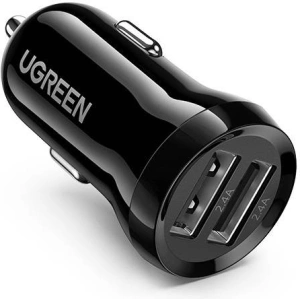Hurtownia GSM - Automobilová nabíječka UGREEN ED018, 2x USB, 24W (černá) - UGR1087BLK - {ean13} - Hurt