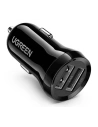 Ładowarka samochodowa UGREEN ED018, 2x USB, 24W (czarna)