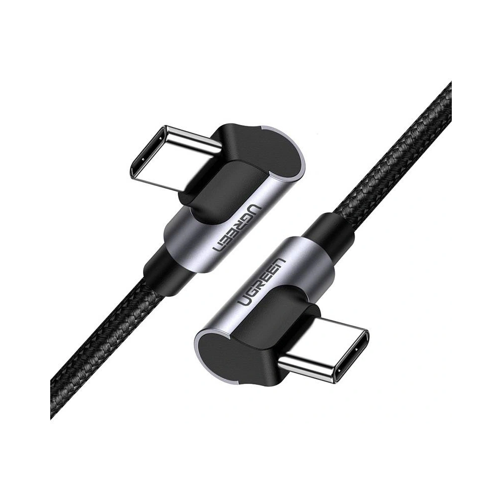 Wholesale USB-C to USB-C Angled Cable UGREEN US323, PD, 3A 60W, 2m (Black) - UGR1091BLK - {ean13} - Hurt