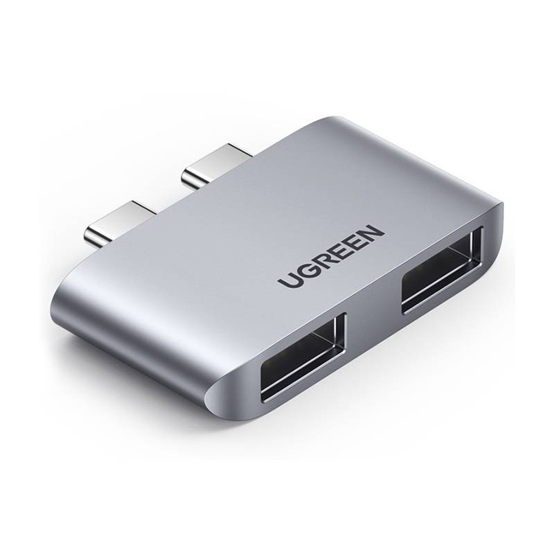 Hurtownia Ugreen - 6957303819133 - UGR1095GRY - Adapter UGREEN CM413, 2x USB-C do 2x USB 3.0 (szary) - B2B homescreen