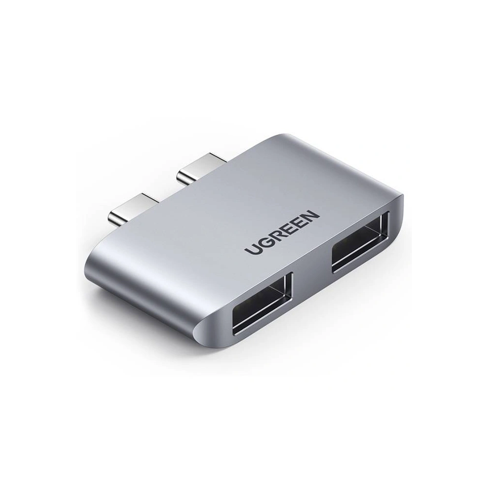 Hurtownia GSM - Adaptér UGREEN CM413, 2x USB-C na 2x USB 3.0 (šedý) - UGR1095GRY - {ean13} - Hurt