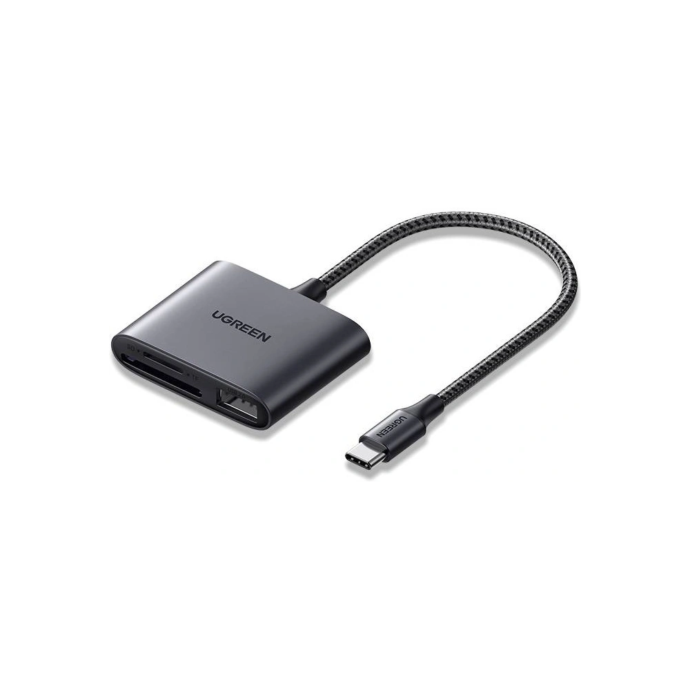 Hurtownia GSM - Čtečka karet + USB, UGREEN CM387, USB-C (černá) - UGR1101BLK - {ean13} - Hurt