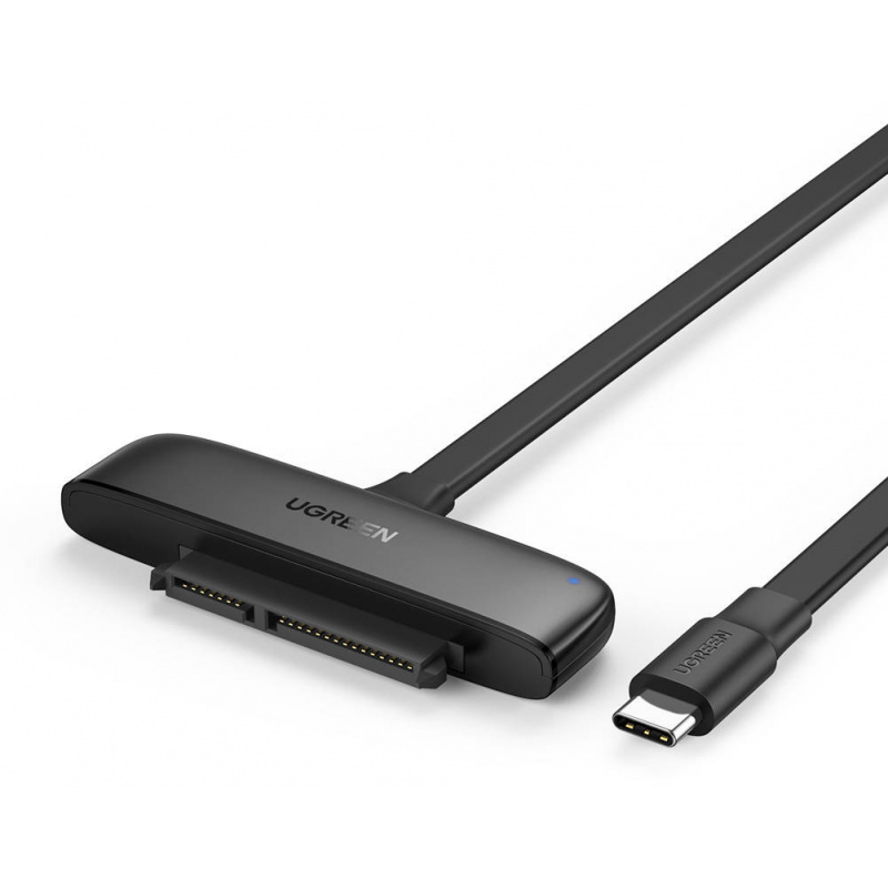 Hurtownia Ugreen - 6957303875542 - UGR1105BLK - Adapter UGREEN USB-C 3.0 do dysku SATA 2.5", OTG, 50cm (czarny) - B2B homescreen