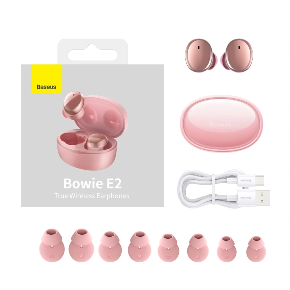 Wholesale Baseus Bowie E2 TWS earphones (pink) - BSU2917PNK - {ean13} - Hurt
